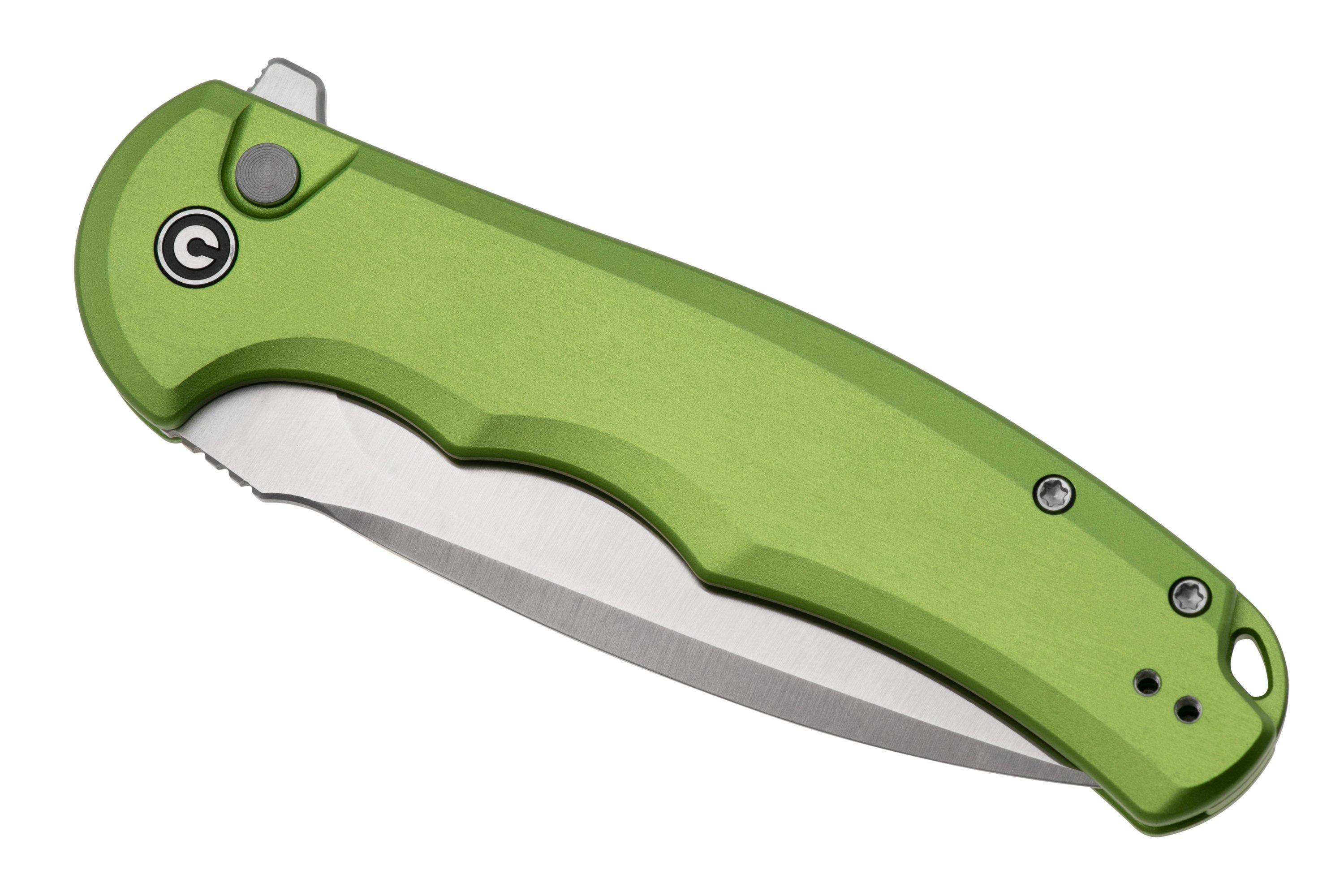 CIVIVI Button Lock Praxis C18026E3 Lime Green Aluminium, pocket knife