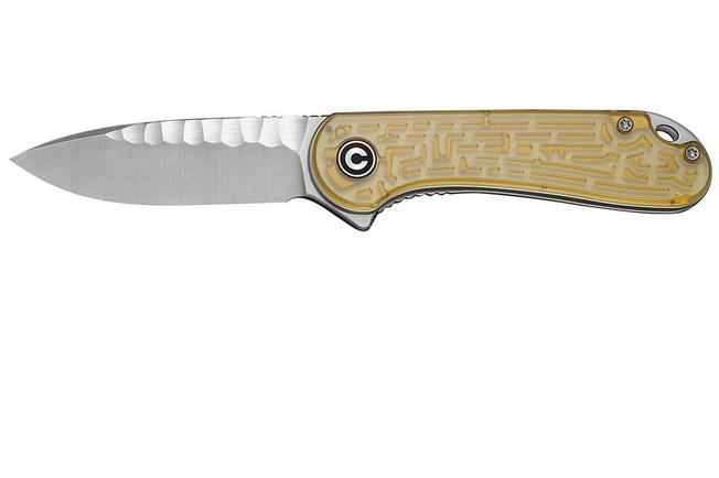 Bild für Civivi Elementum Maze C18062AM-1, Satin Rock-Grind Pattern Nitro-V, Clear Lexan Taschenmesser