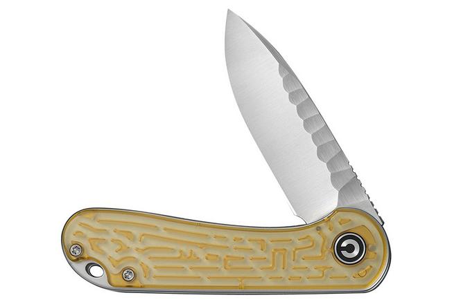 Bild für Civivi Elementum Maze C18062AM-1, Satin Rock-Grind Pattern Nitro-V, Clear Lexan Taschenmesser