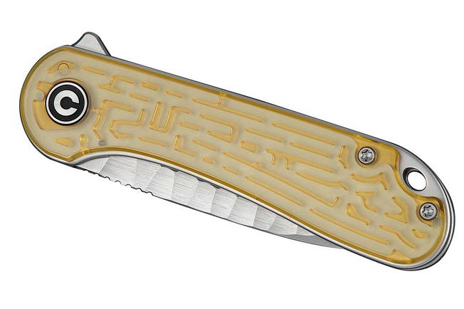 Bild für Civivi Elementum Maze C18062AM-1, Satin Rock-Grind Pattern Nitro-V, Clear Lexan Taschenmesser