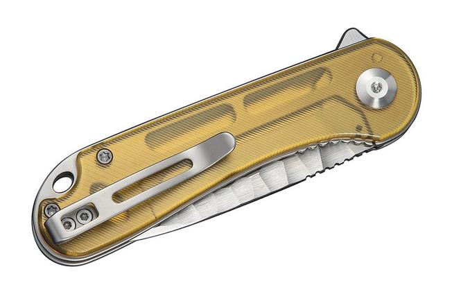 Bild für Civivi Elementum Maze C18062AM-1, Satin Rock-Grind Pattern Nitro-V, Clear Lexan Taschenmesser