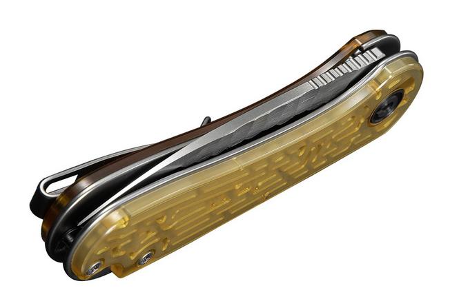 Bild für Civivi Elementum Maze C18062AM-1, Satin Rock-Grind Pattern Nitro-V, Clear Lexan Taschenmesser