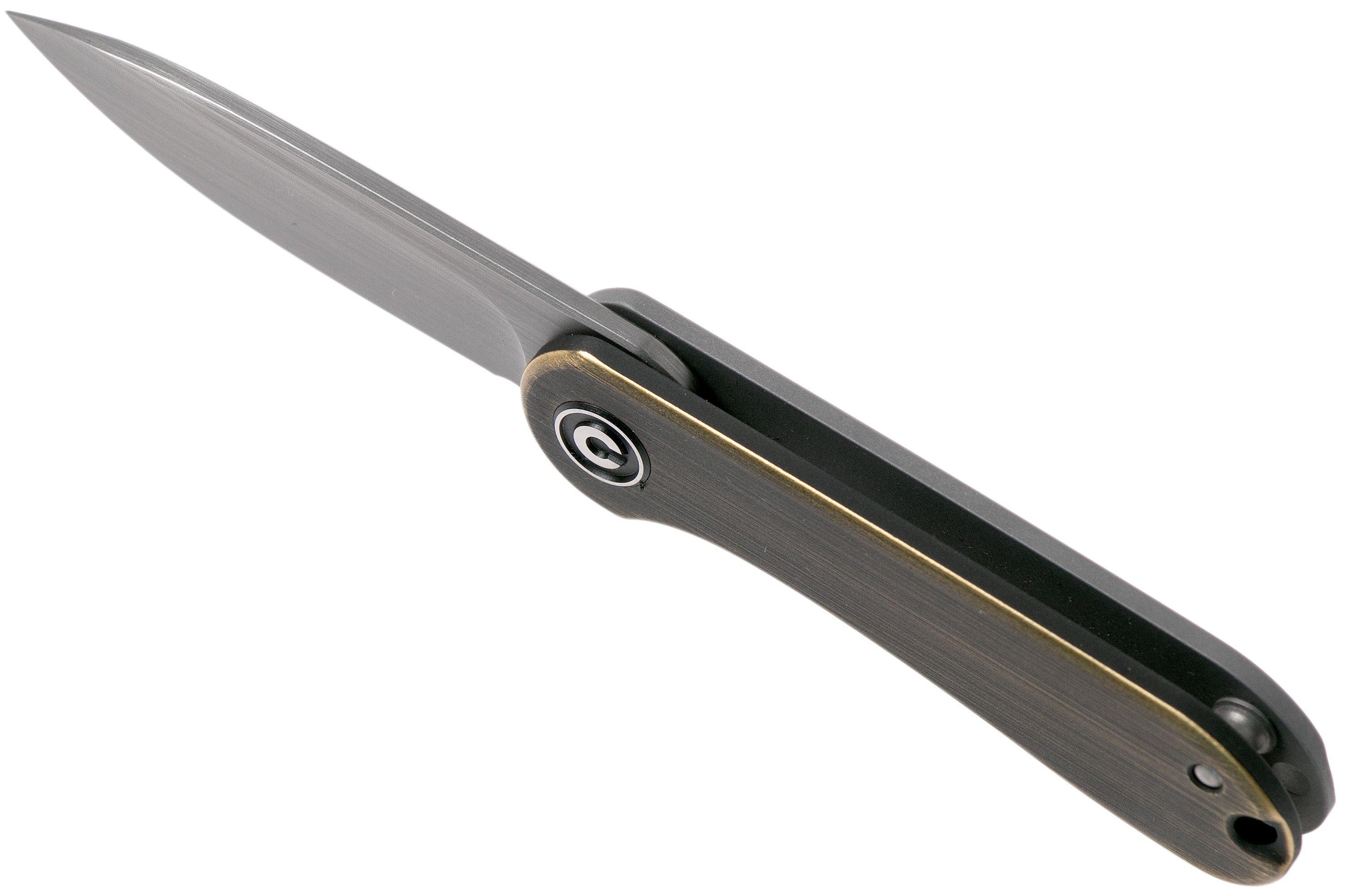 Civivi Mini Elementum C18062Q-1 Brass keychain pocket knife ...