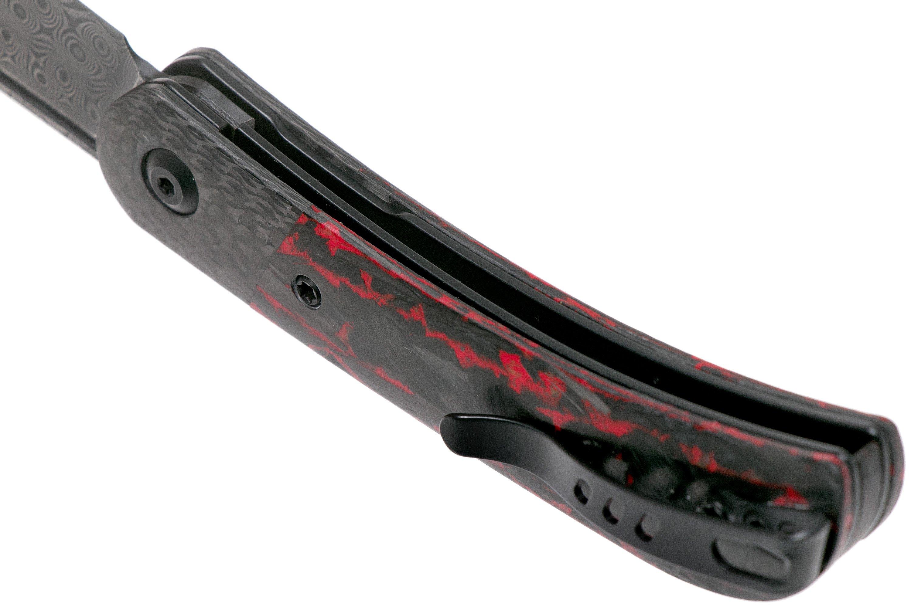 Civivi Appalachian Drifter 2 C19010CDS2 Damascus, Red Carbon fibre