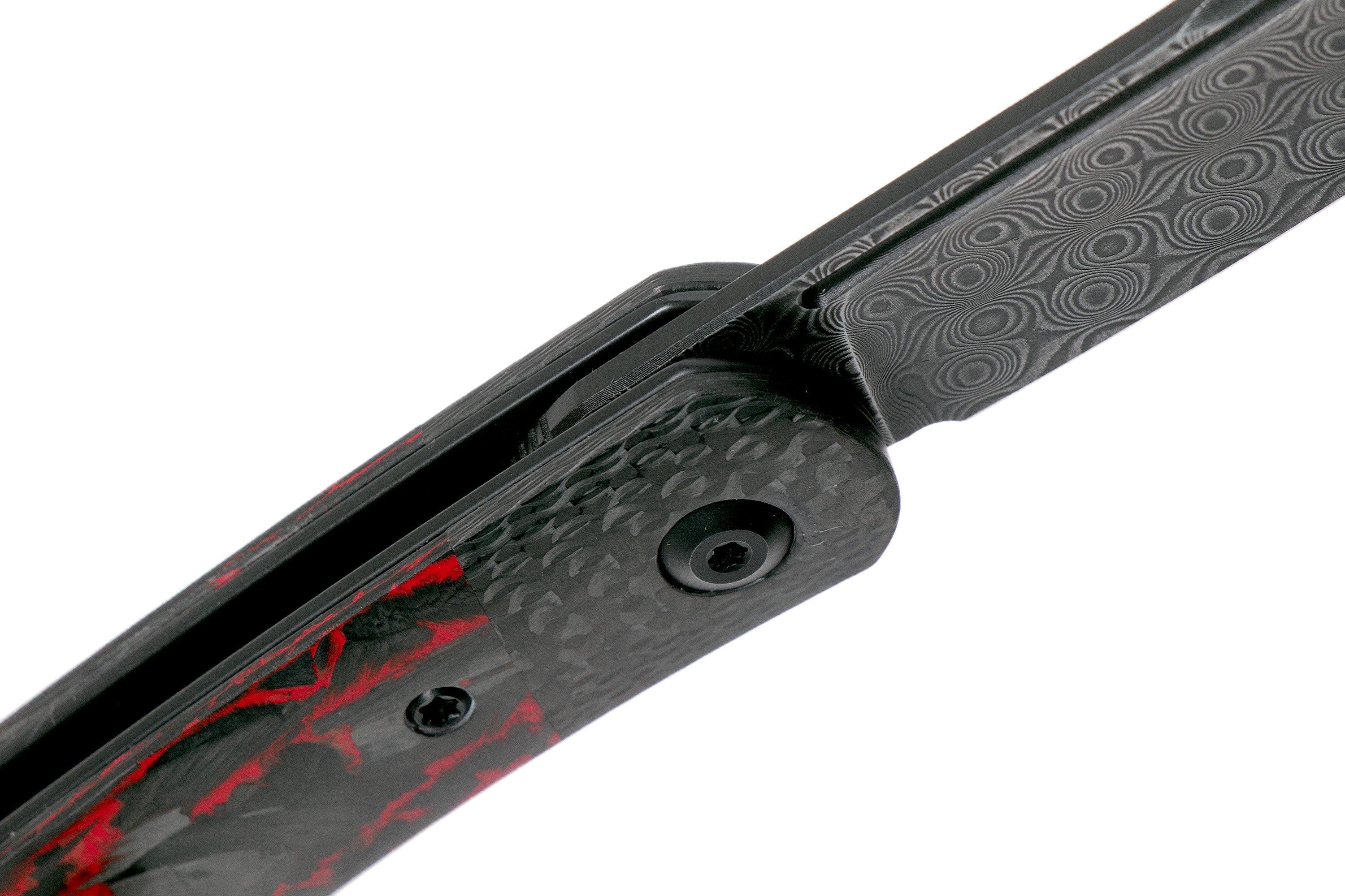 Civivi Appalachian Drifter 2 C19010CDS2 Damascus, Red Carbon fibre