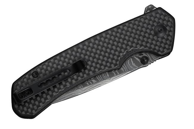 Bild für Civivi Brazen Button Lock C19059C-DS1 Damascus, G10 Carbonfiber Overlay, Taschenmesser