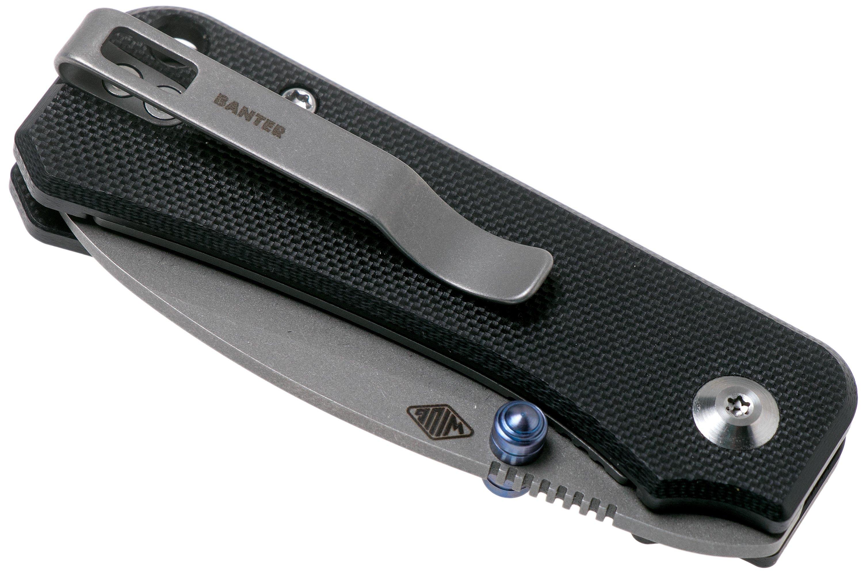 Civivi Baby Banter C19068S-1 Black G10, Stonewashed pocket knife 