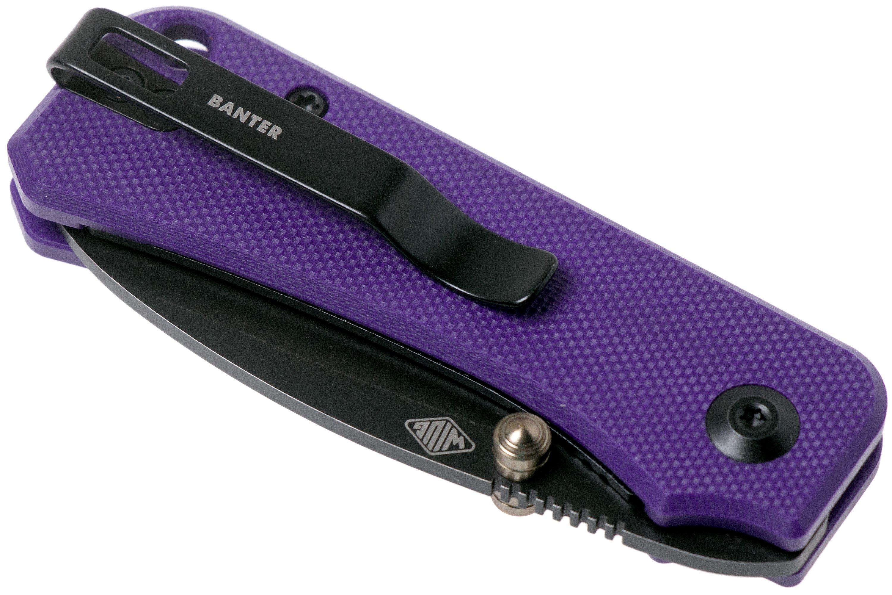 Civivi Baby Banter C19068S-4 Purple G10, Black Stonewashed pocket