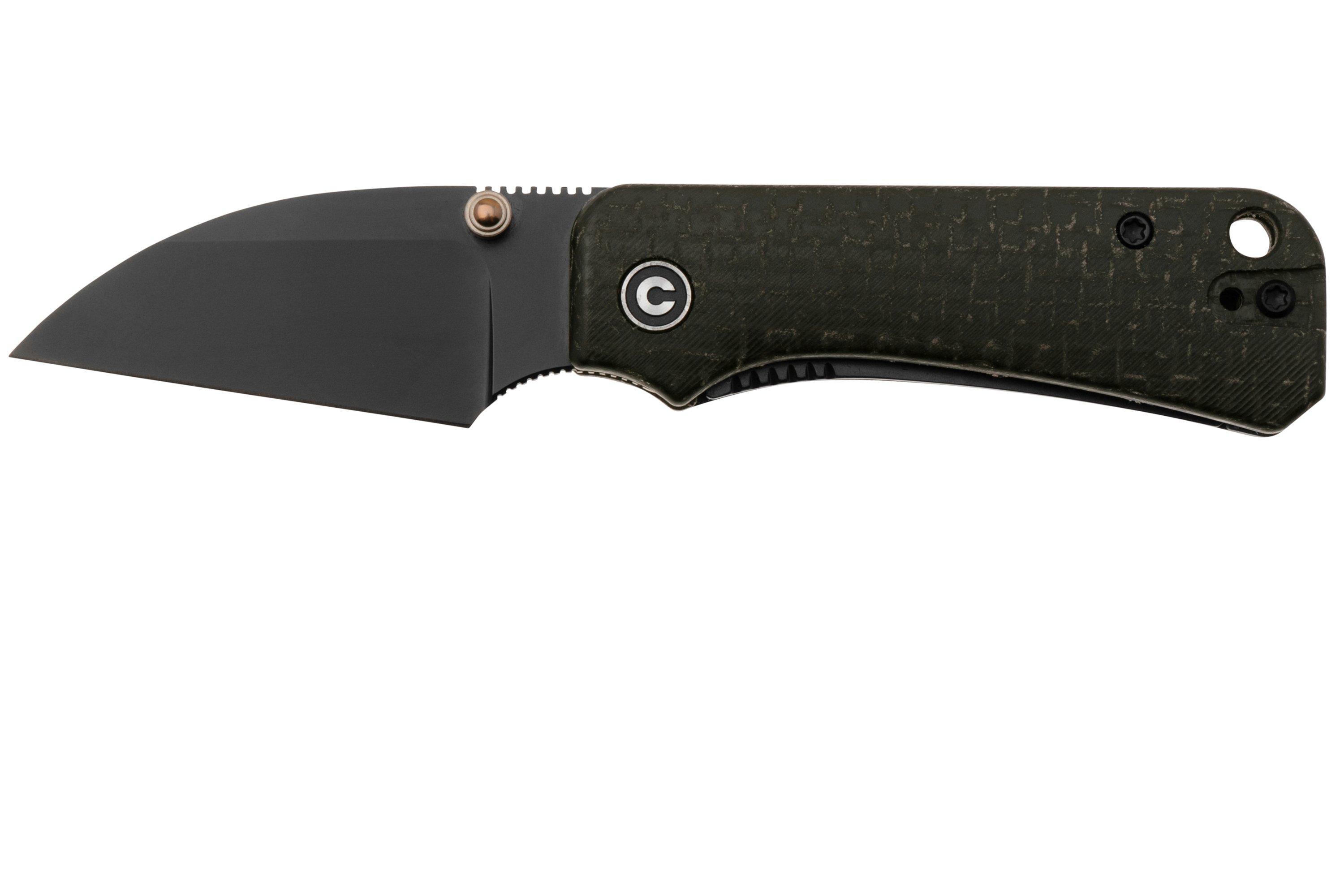 Civivi Baby Banter Wharncliffe C19068SC-1, Nitro-V, Black Burlap