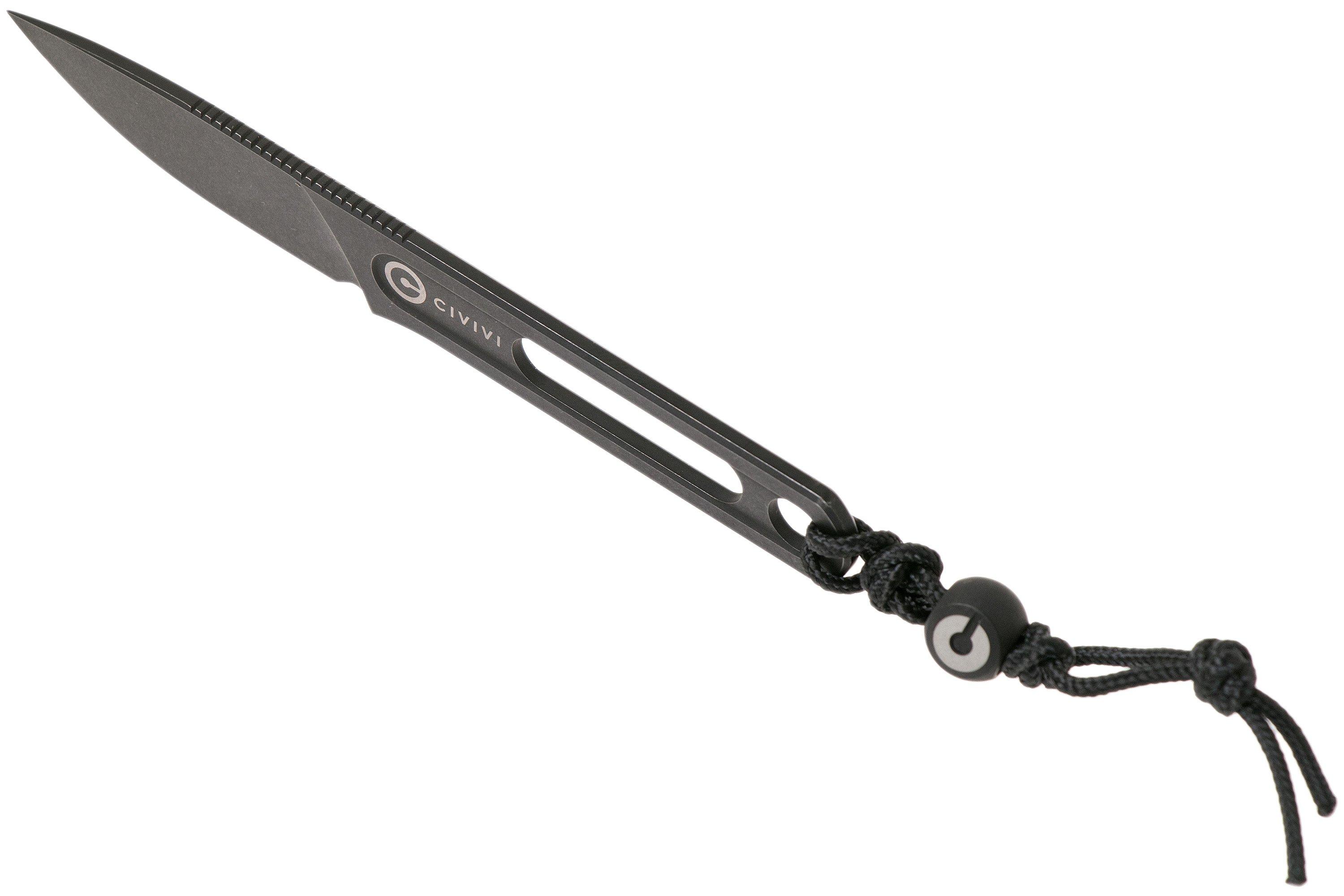 Civivi Minimis C20026-1 Blackwashed neck knife, Ostap Hel design ...