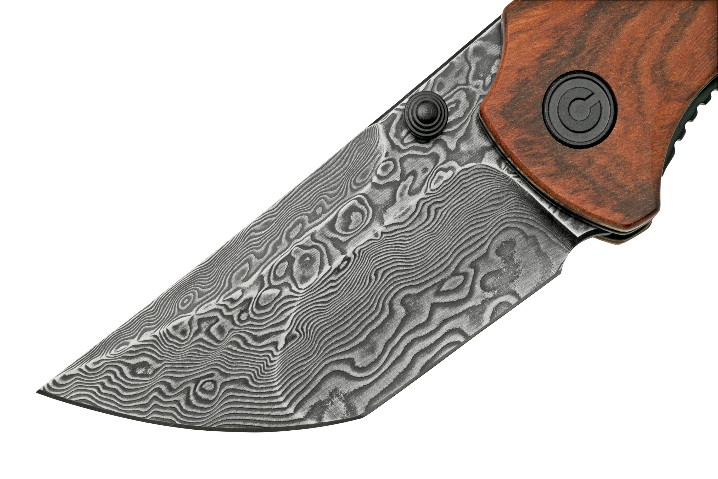 Civivi Thug 2 C20028CDS1 Cuibourtia Wood, Damascus, pocket knife