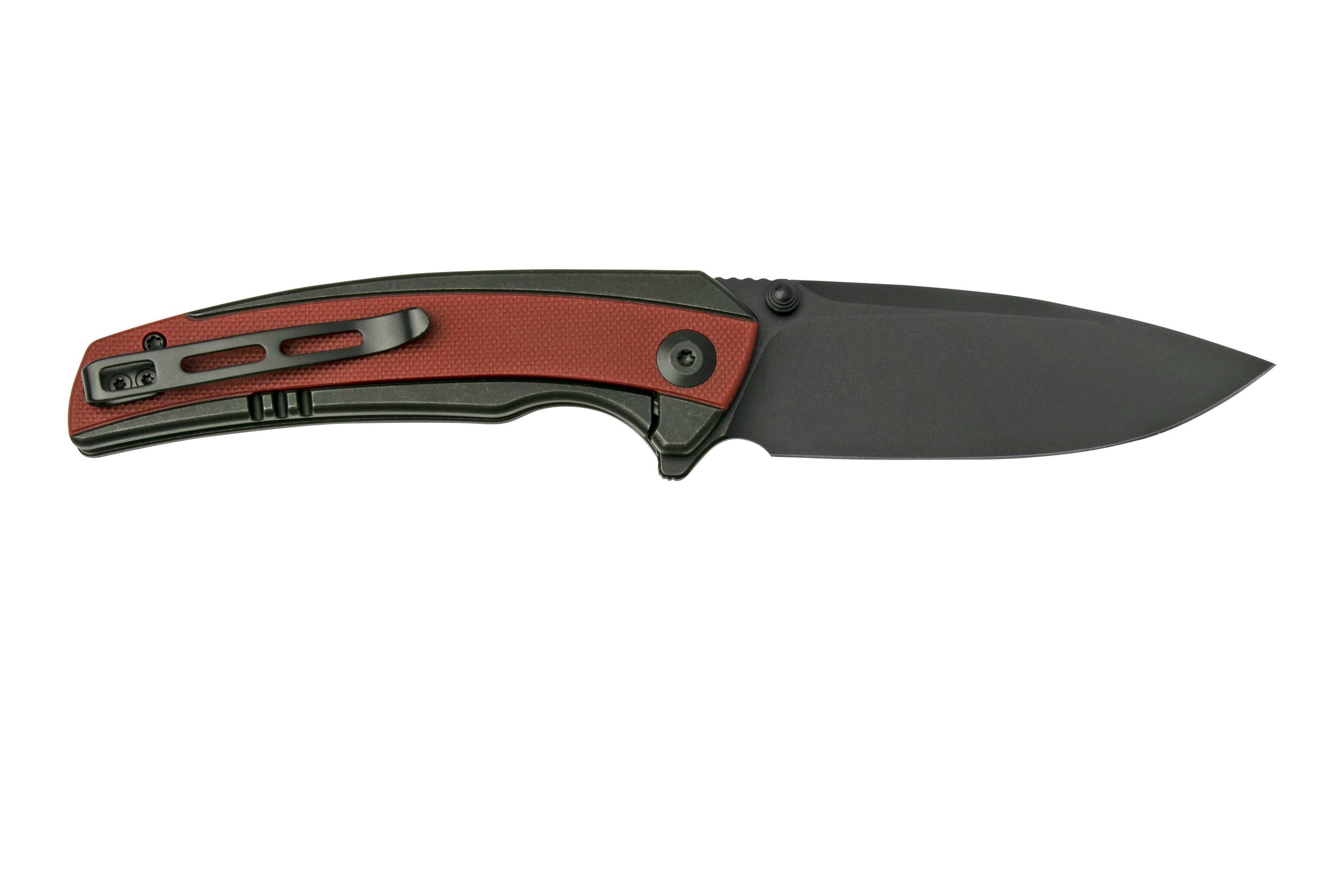 Civivi Teraxe C20036-1 Burgundy G10 Black Steel, pocket