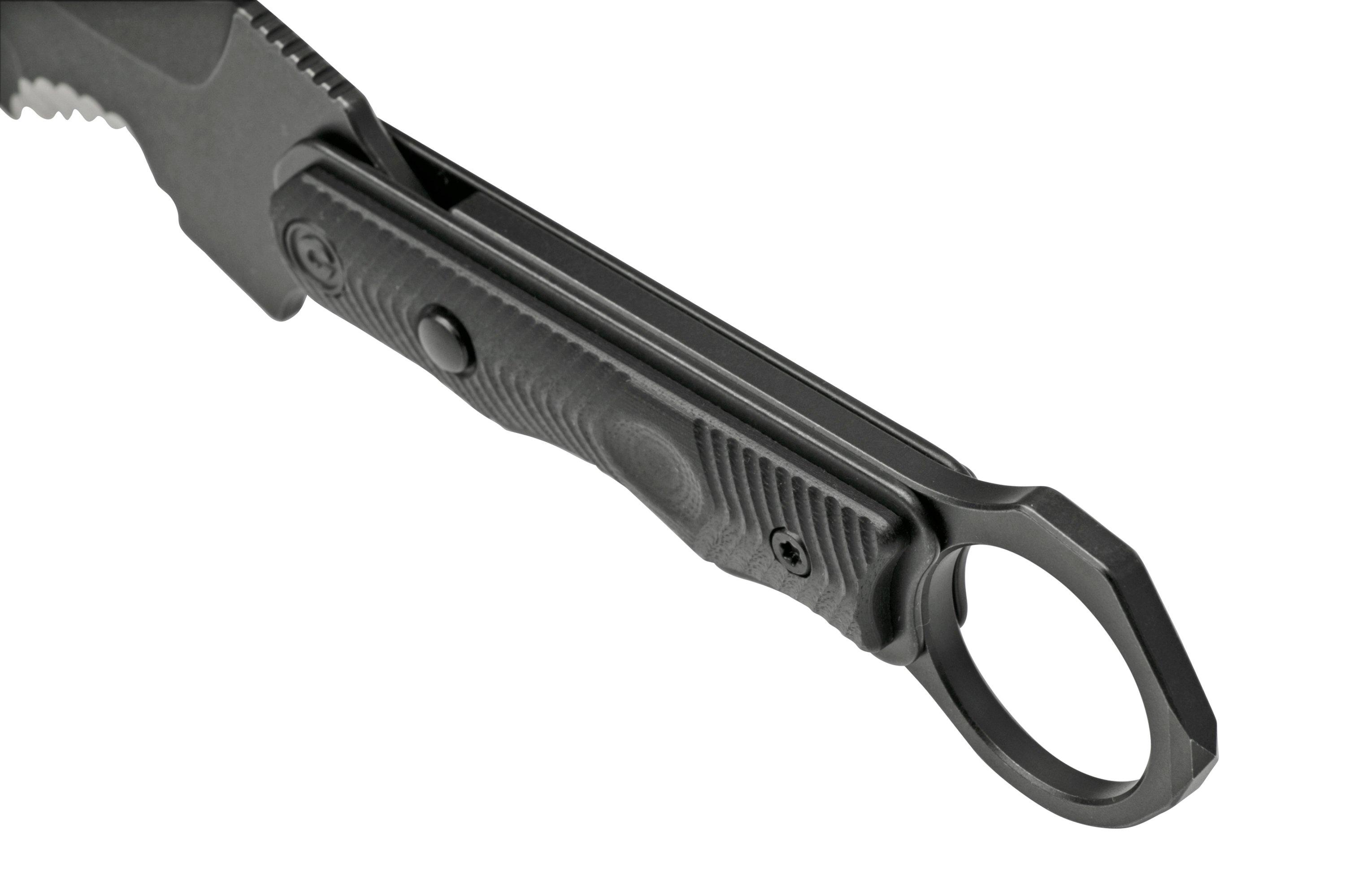 Civivi Orthrus C20037B1 noir, couteau semi fixe Achetez à prix avantageux chez knivesandtools.fr