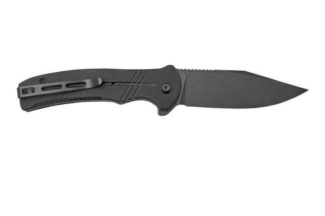 Civivi Cogent C20038D-1 Blackwashed Plain Edge, Black G10 pocket knife ...