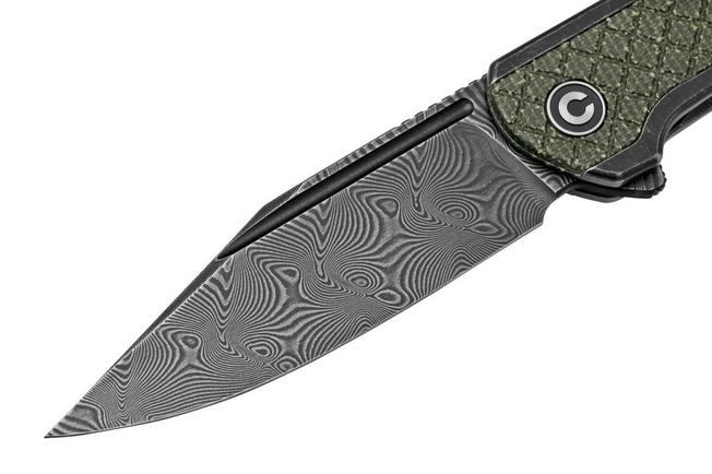Imagen para Civivi Cachet C20041B-DS1 Green micarta acero damasco, navaja