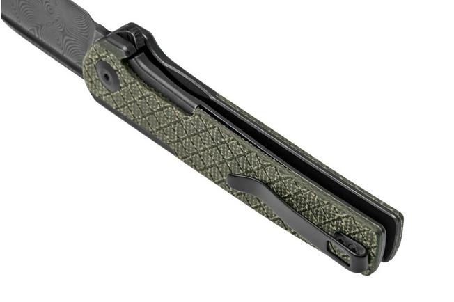 Imagen para Civivi Cachet C20041B-DS1 Green micarta acero damasco, navaja