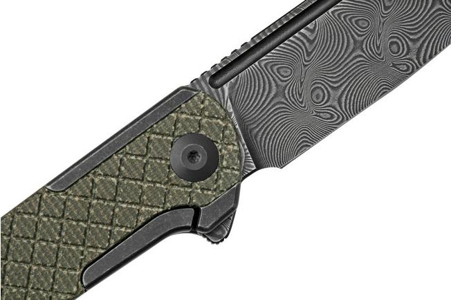 Imagen para Civivi Cachet C20041B-DS1 Green micarta acero damasco, navaja