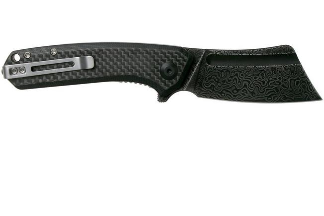 Image for Civivi Mini Bullmastiff C2004DS-1 Damascus, Carbon fibre & Black G10 pocket knife