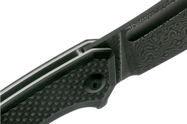 Image for Civivi Mini Bullmastiff C2004DS-1 Damascus, Carbon fibre & Black G10 pocket knife
