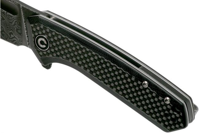 Image for Civivi Mini Bullmastiff C2004DS-1 Damascus, Carbon fibre & Black G10 pocket knife
