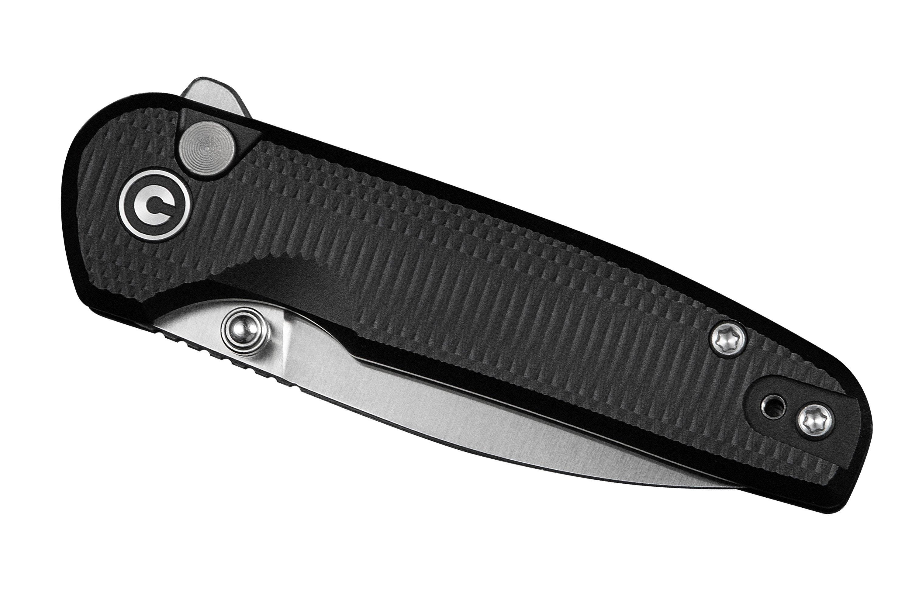 Civivi Mini Shakan C20052F-1 Satin Nitro-V, Black Aluminium, zakmes ...