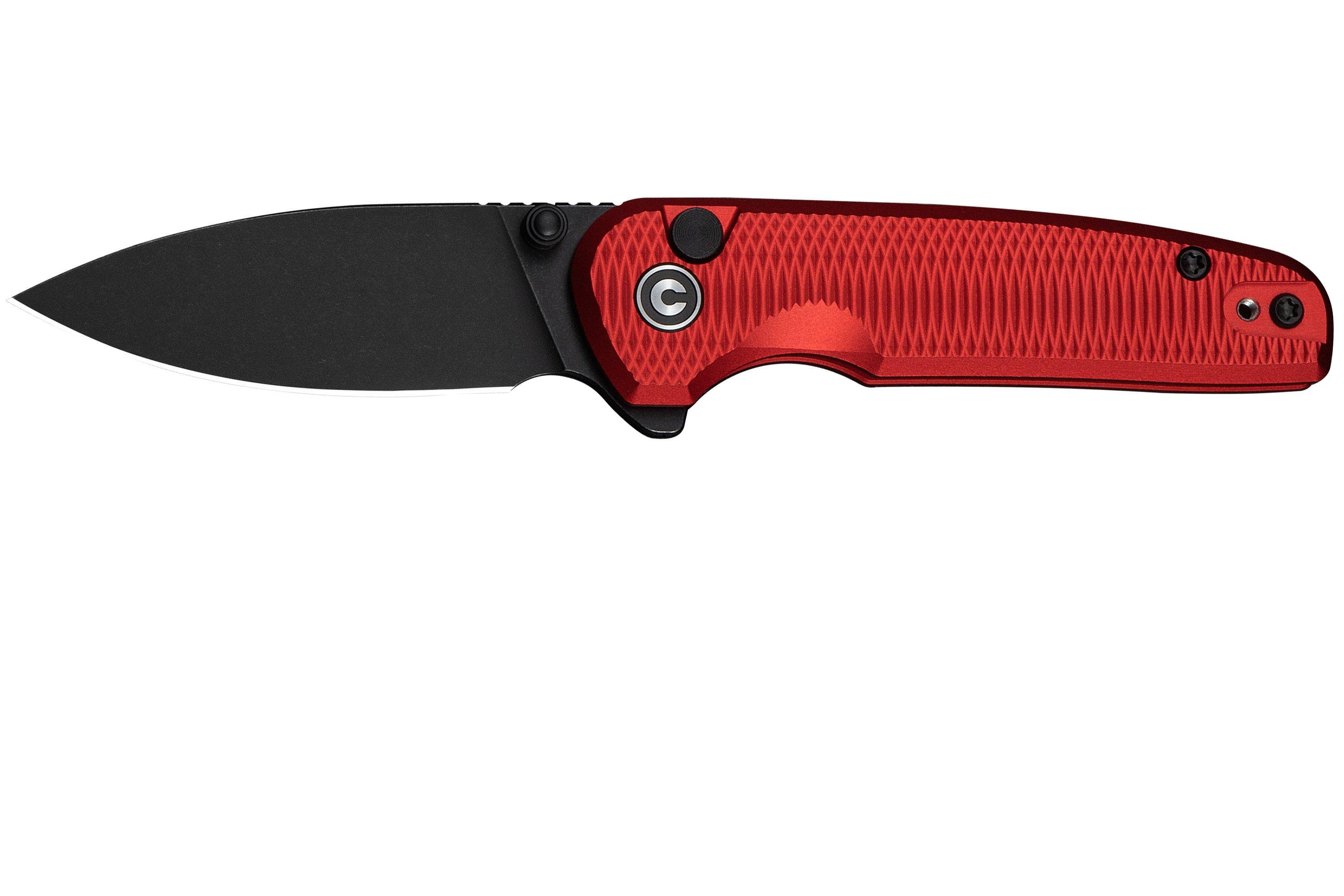 Civivi Mini Shakan C20052F-2 Blackwashed Nitro-V, Red Aluminium