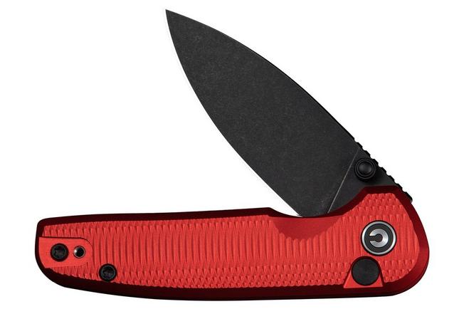 Afbeelding voor Civivi Mini Shakan C20052F-2 Blackwashed Nitro-V, Red Aluminium, zakmes
