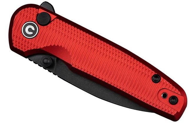 Afbeelding voor Civivi Mini Shakan C20052F-2 Blackwashed Nitro-V, Red Aluminium, zakmes