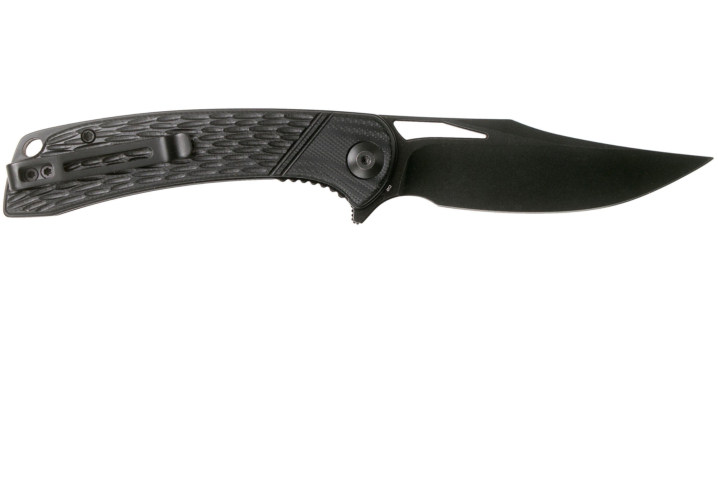 Civivi Dogma C2005G Blackwashed, Black G10 pocket knife ...