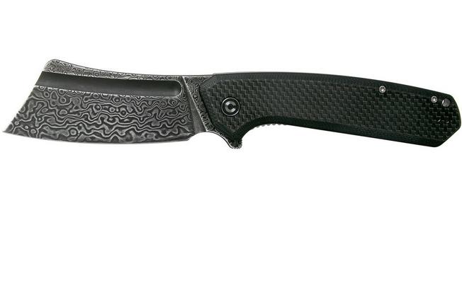 Imagen para Civivi Bullmastiff C2006DS-1 Damascus, Carbon fibre & Black G10 navaja