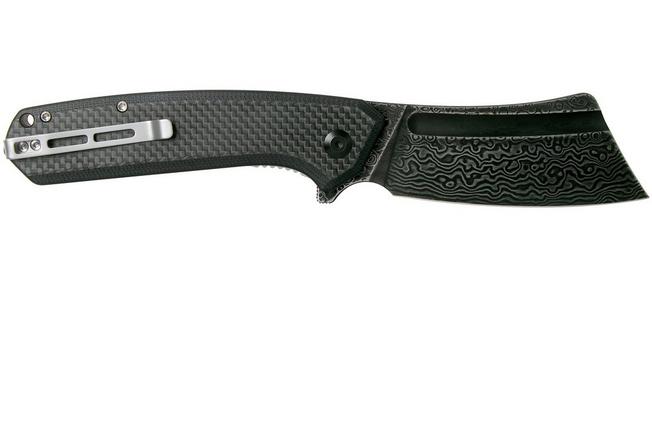 Imagen para Civivi Bullmastiff C2006DS-1 Damascus, Carbon fibre & Black G10 navaja
