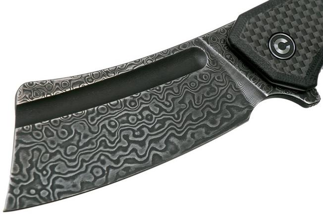 Imagen para Civivi Bullmastiff C2006DS-1 Damascus, Carbon fibre & Black G10 navaja