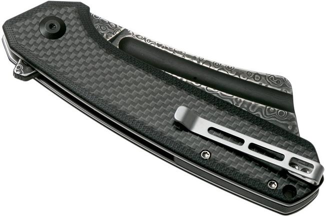 Imagen para Civivi Bullmastiff C2006DS-1 Damascus, Carbon fibre & Black G10 navaja