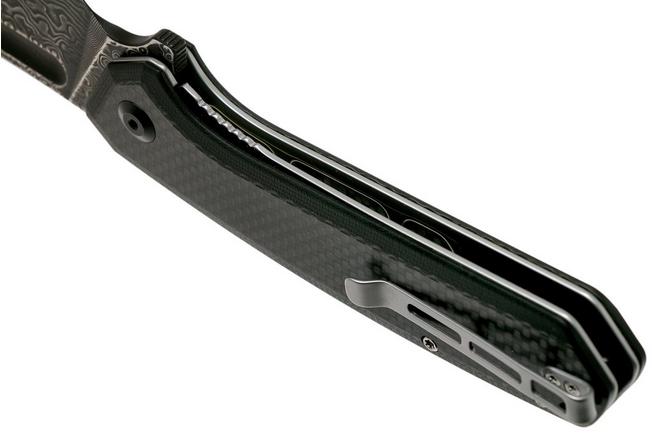 Imagen para Civivi Bullmastiff C2006DS-1 Damascus, Carbon fibre & Black G10 navaja