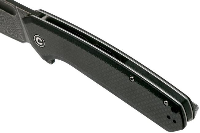 Imagen para Civivi Bullmastiff C2006DS-1 Damascus, Carbon fibre & Black G10 navaja