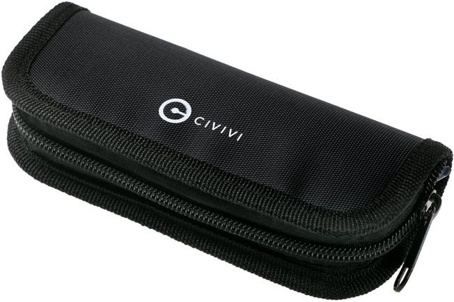 Imagen para Civivi Bullmastiff C2006DS-1 Damascus, Carbon fibre & Black G10 navaja