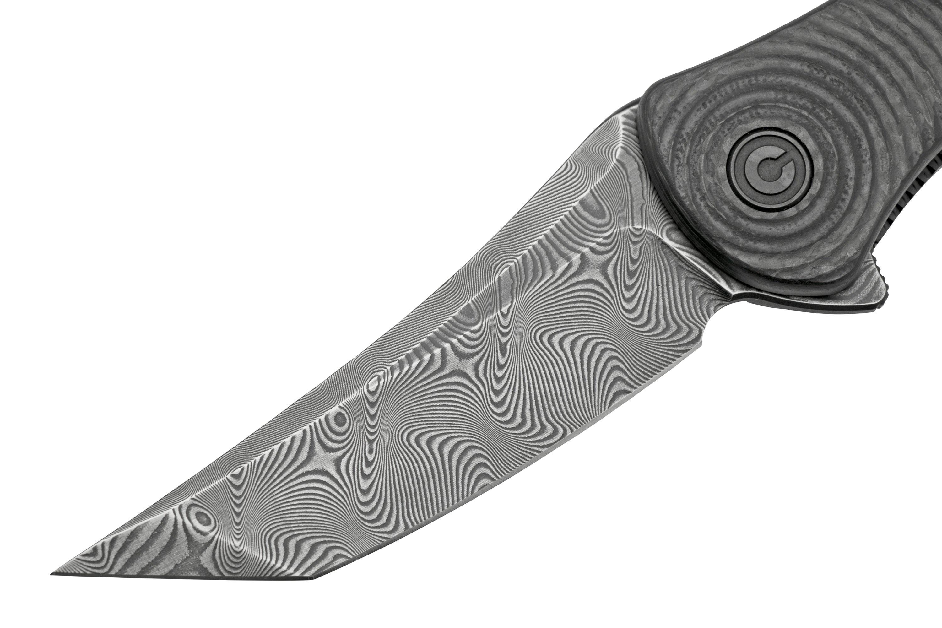Civivi Synergy 3 Tanto C20075B-DS1 Damascus, Black G10, Carbon fibre ...