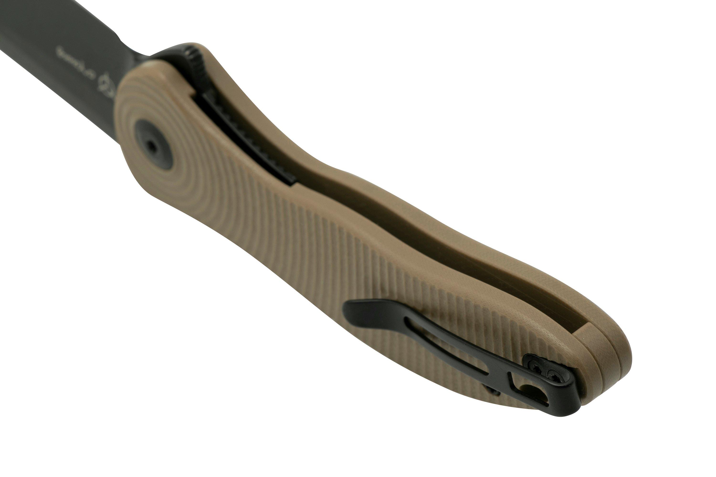 Civivi Synergy 3 C20075D-2 Tan G10, Nitro-V, pocket knife, Jim O'Young ...