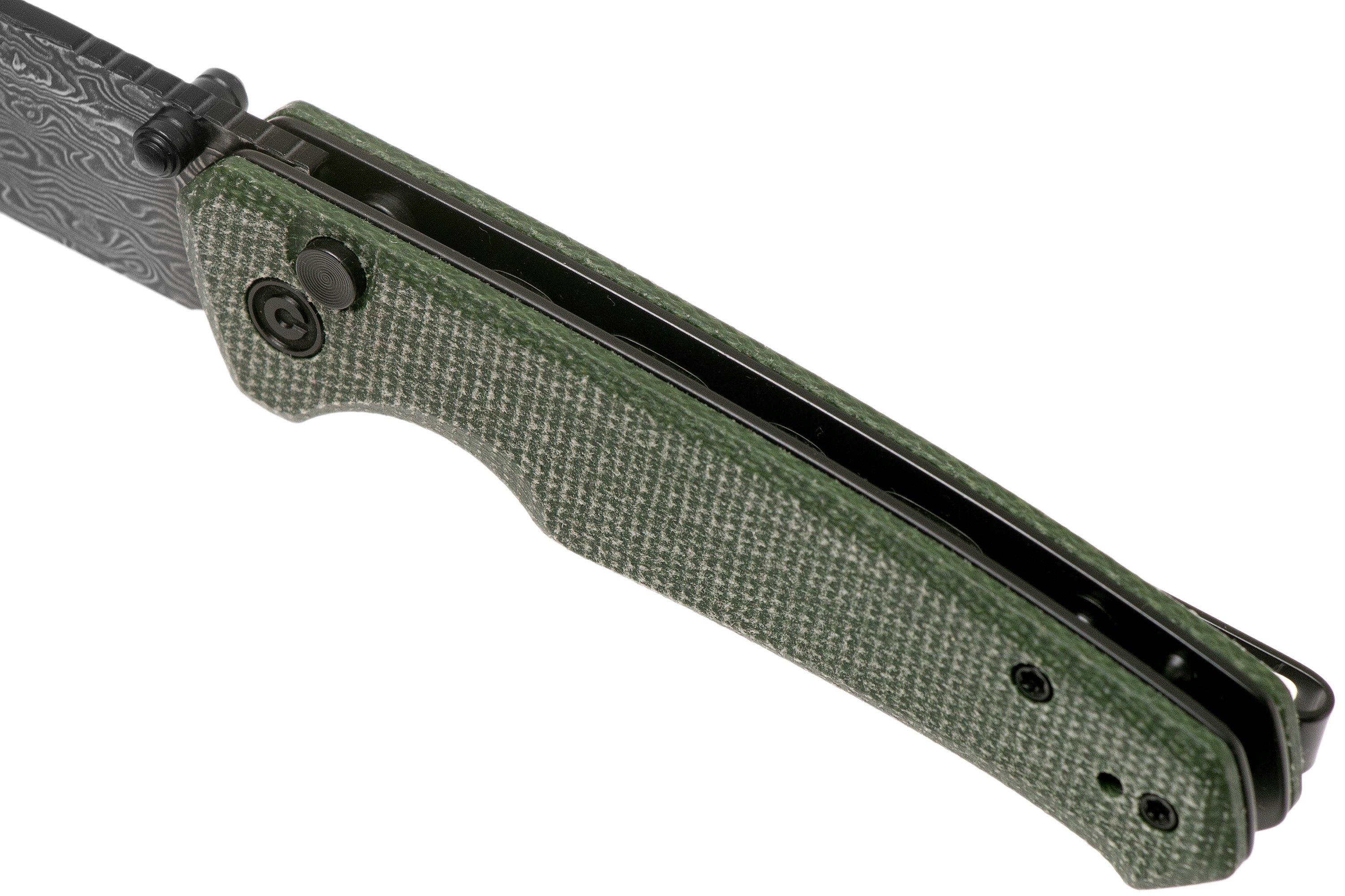 Civivi Altus C20076-DS1 Damascus, Green Micarta pocket knife