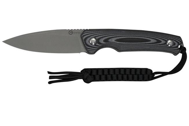 Bild für Civivi Altus Fixed Blade C20076B-2, Stonewashed 14C28N, Gray and Black Layered G10 Taschenmesser