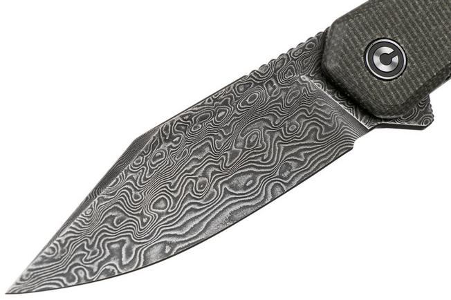 Imagen para Civivi Relic C20077B-DS1 Damascus, Dark Green Micarta navaja
