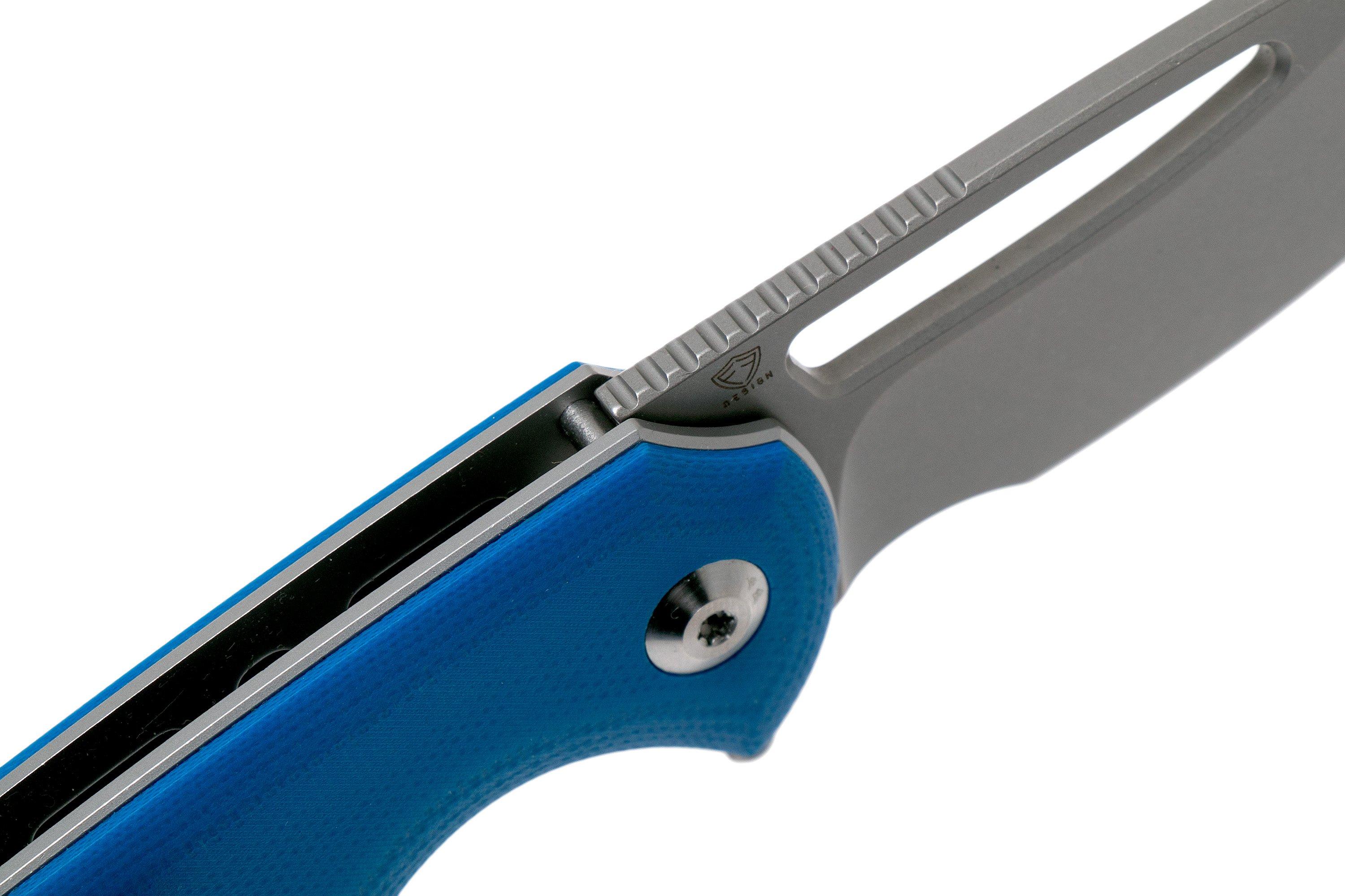 Veridium Taschenmesser Aus Japanischem VG10 Edelstahl – 6 Cm Klinge, Klappmesser Mit Karabiner & Flaschenöffner, 62 HRC