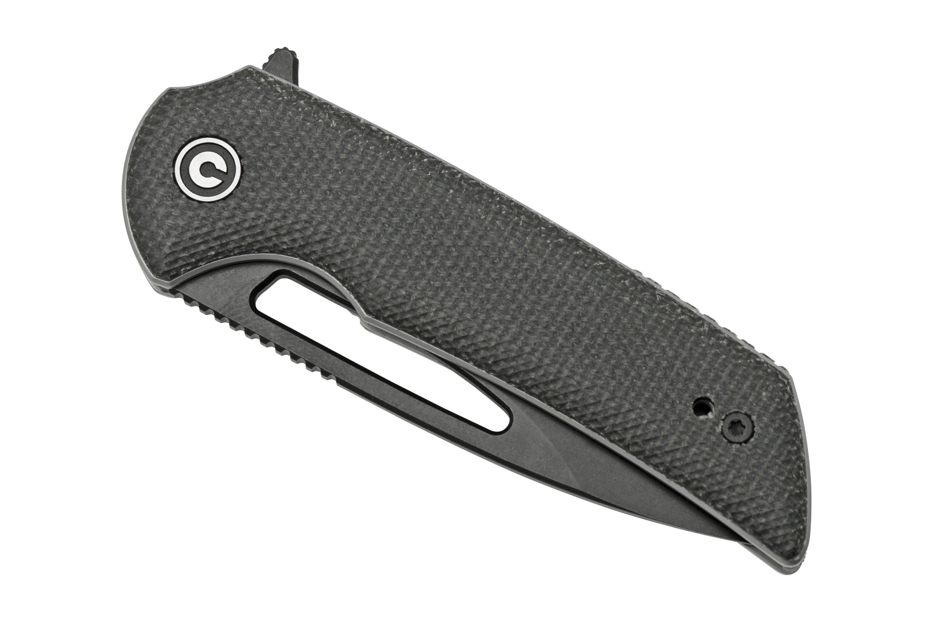 Lander 1 Pocket Knife - Black G10 - D2 – Knafs