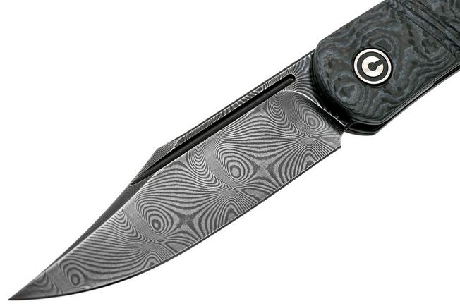 Imagen para Civivi Appalachian Drifter C2015DS-1 Damascus, Grey G10 Rose Carbon fibre cuchillo de caballero