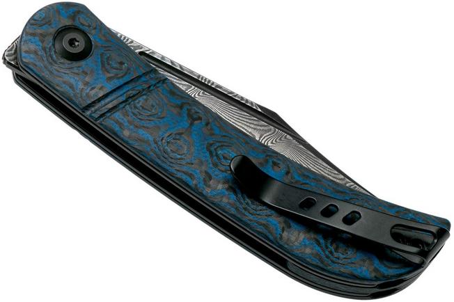 Civivi Appalachian Drifter C2015DS-2 Damascus, Blue G10 Rose Carbon fibre  gentleman's knife