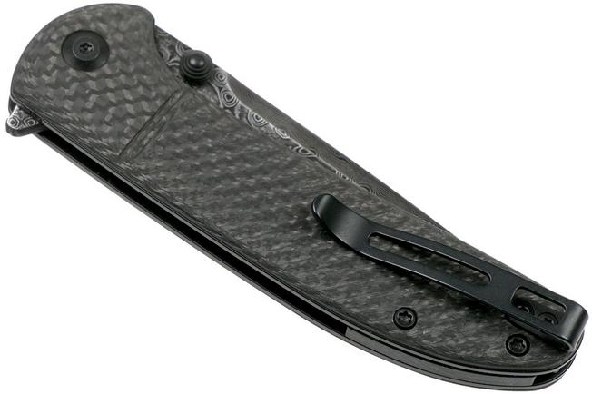 Imagen para Civivi Badlands Vagabond C2019DS-1 Damascus, navaja, fibra de carbono