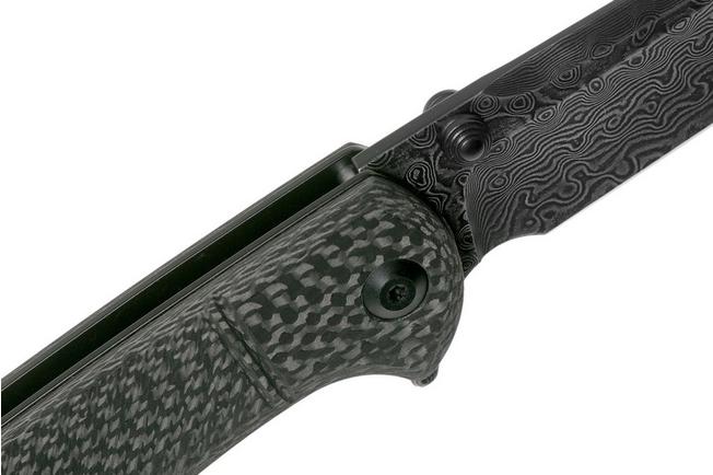 Imagen para Civivi Badlands Vagabond C2019DS-1 Damascus, navaja, fibra de carbono