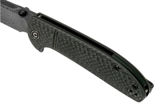 Imagen para Civivi Badlands Vagabond C2019DS-1 Damascus, navaja, fibra de carbono
