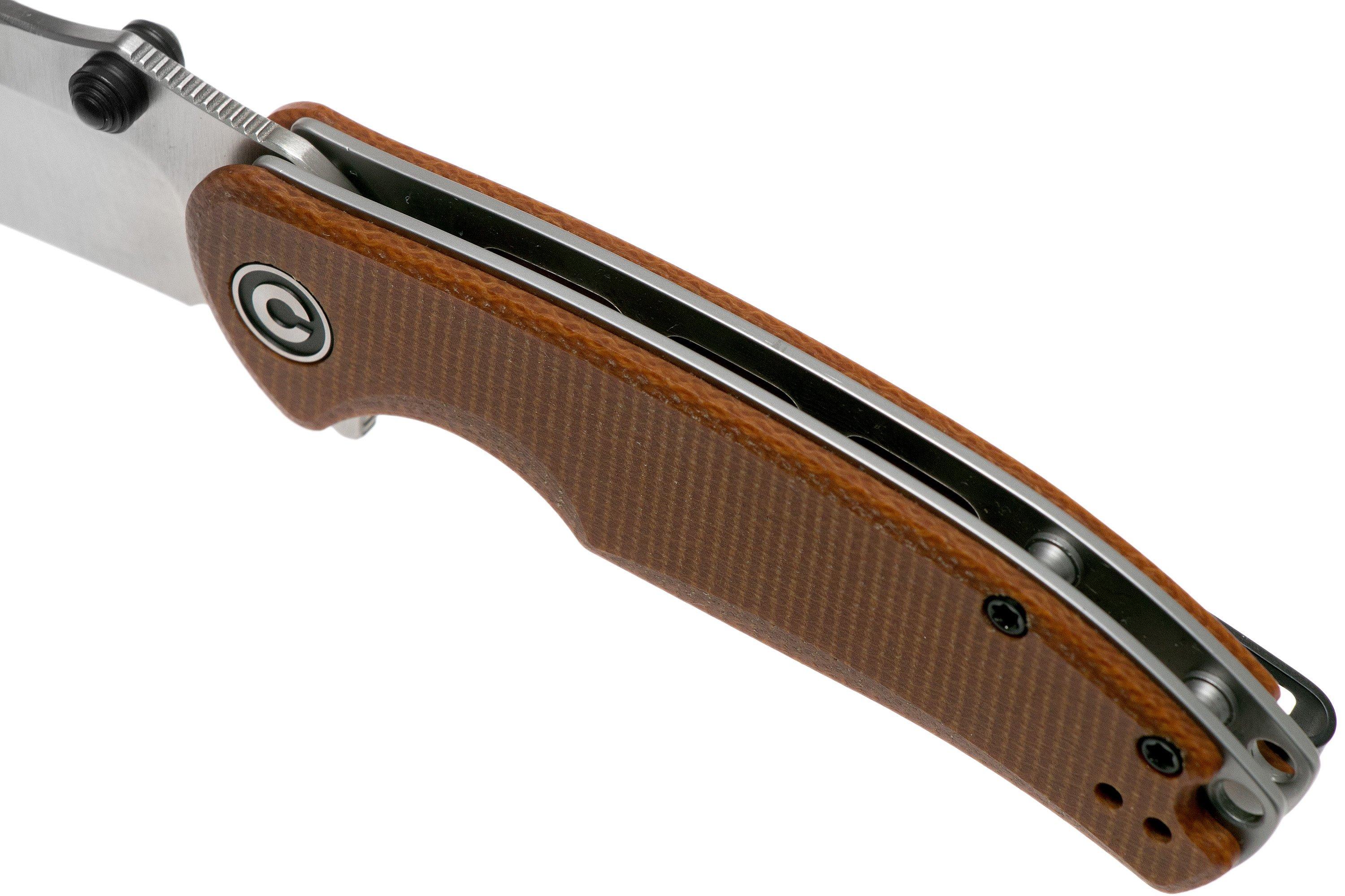 Civivi Pintail C2020A Brown Micarta pocket knife | Advantageously 