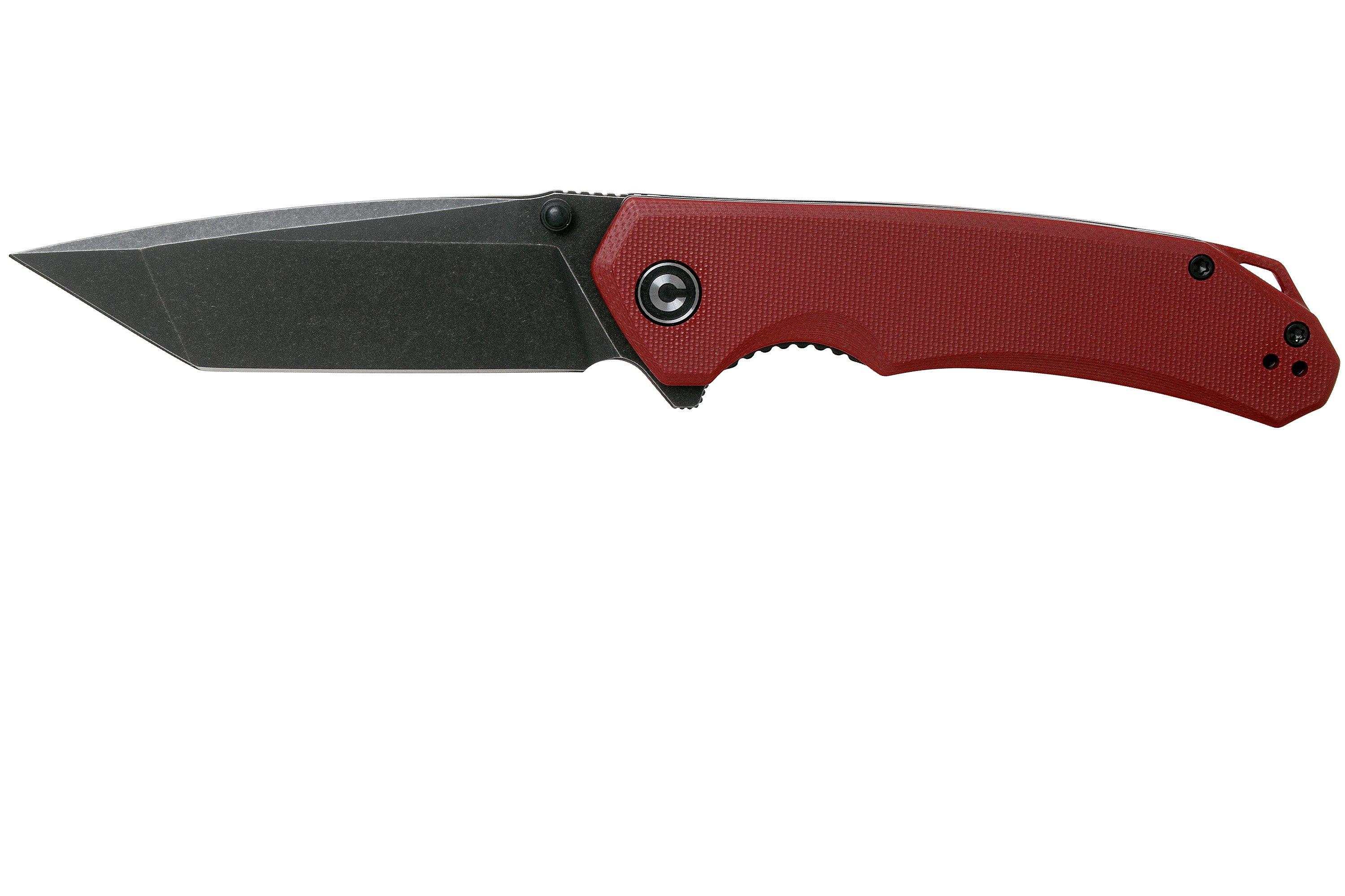 Civivi Brazen C2023B Tanto Red, Blackwashed pocket knife ...